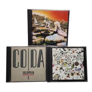 Led Zeppelin I, III, And House Of The Holy Remastered Tested CD Lot Pre-owned